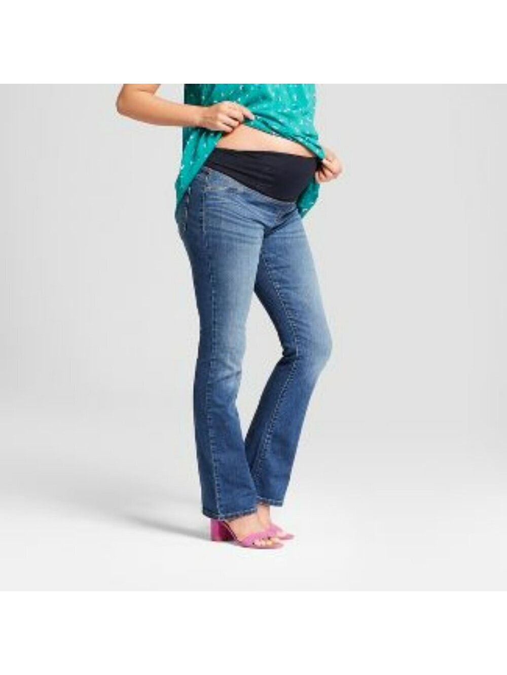 Crossover Panel Bootcut Maternity Jeans - Isabel Maternity Size 2